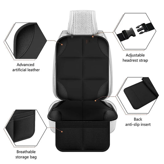 BarkLuxe™ Car Seat Protector – Anti-Slip, Waterproof Pet & Child Safety Cushion for All Vehicle Seats