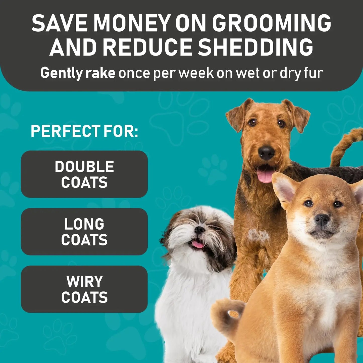 Gentle, effective grooming that keeps your pet looking fresh, reduces shedding, and strengthens your bond — all in one comfortable pair of gloves.