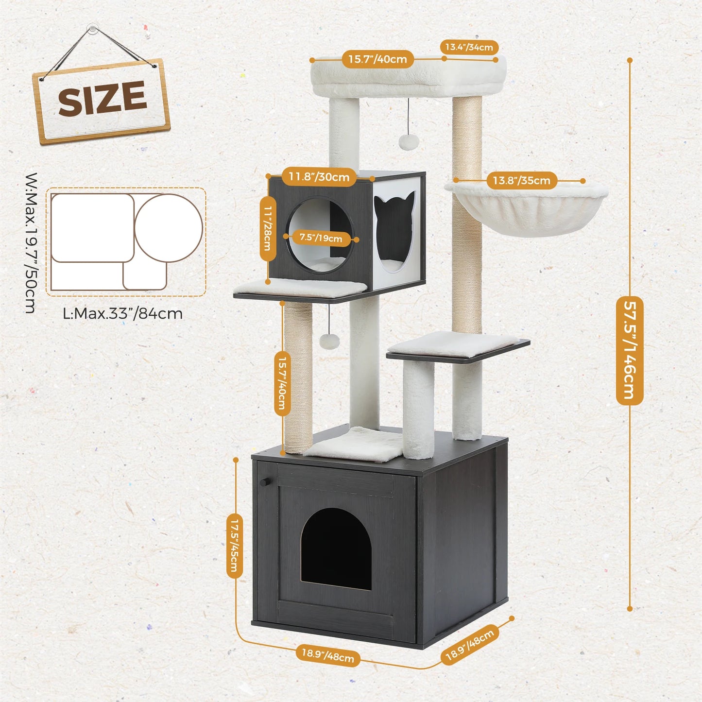 The Ultimate Cat Tower + Hidden Litter Box Combo for Stylish Homes