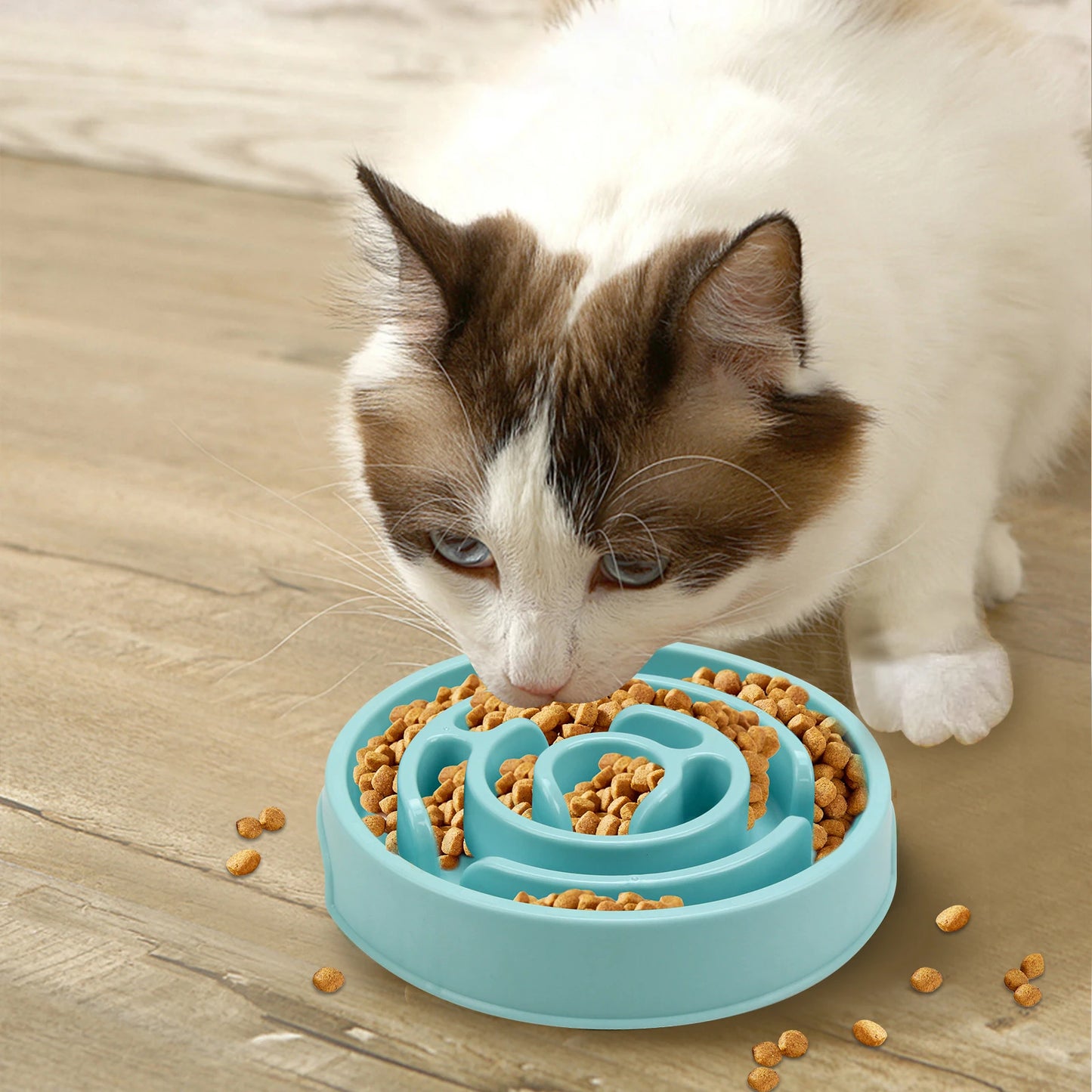 BarkLuxe™ Slow Feeder Dog Bowl – Anti-Gulping, Non-Slip Puzzle Food Dish for Dogs & Cats