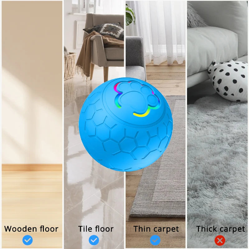 Viral Smart LED Motion Dog Ball — Automatic Rolling Interactive Toy