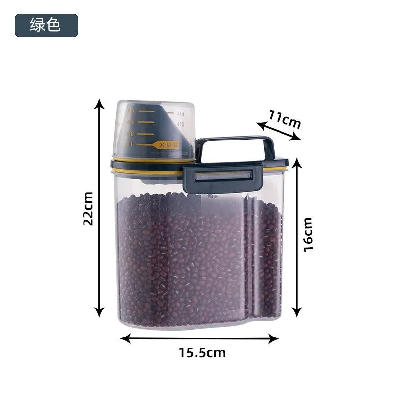 Dog Food Storage Bucket Pet Food Grain Storage Tank Kitchen Storage Rice Box Cat Food Grain Sealed Jar Dog Cat Accessories
