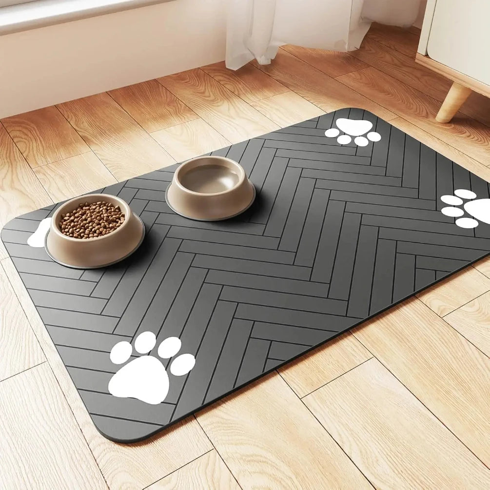 Pet Feeding Mat – Non-Slip, Waterproof, Easy-Clean Food Pad