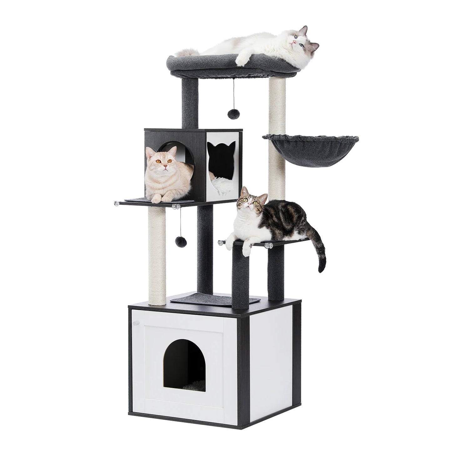 The Ultimate Cat Tower + Hidden Litter Box Combo for Stylish Homes